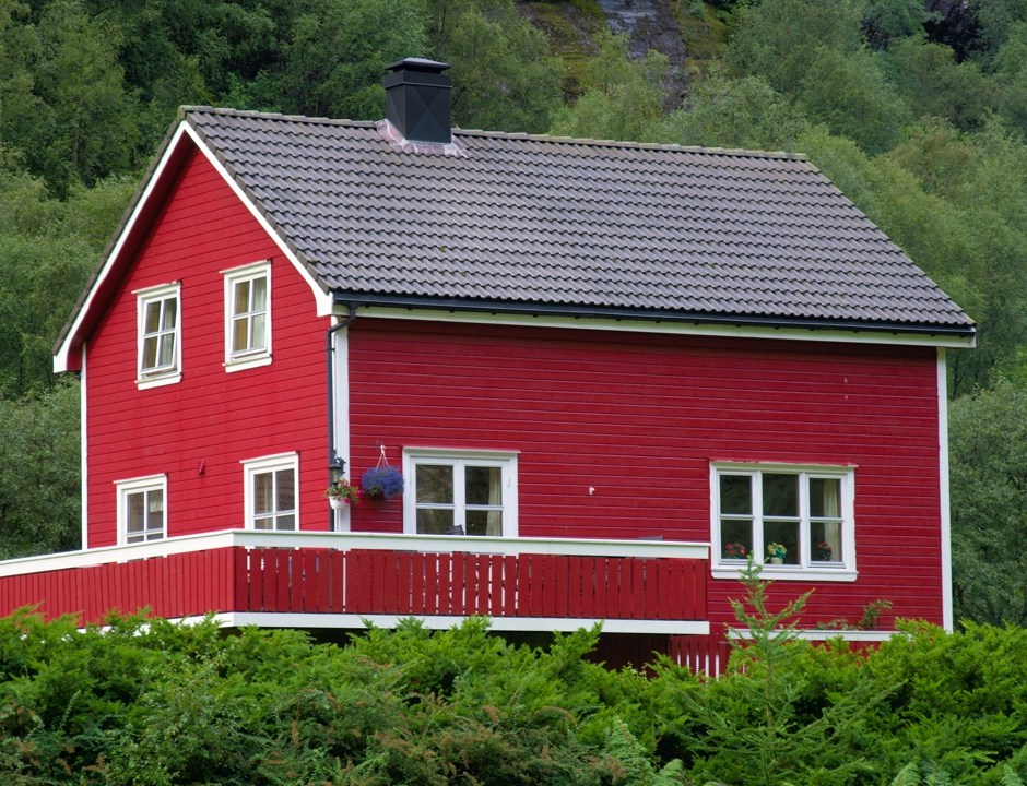 Illustrasjonsfoto: Rødt bolighus