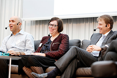 Faz Bashi, Peggy Wallace och Steve Westly på Sweden-U.S. Entrepreneurial Forum 2014