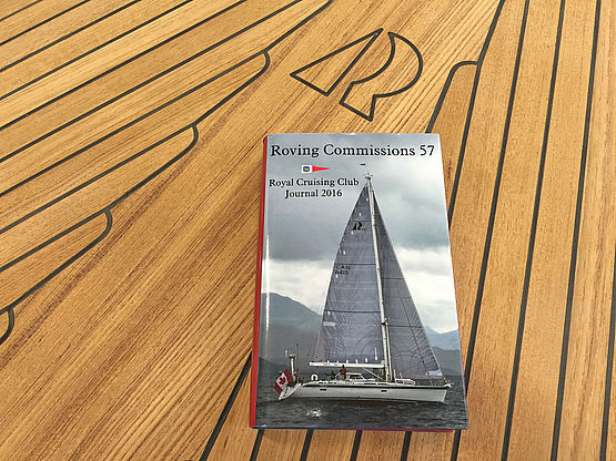 Hallberg-Rassy 55 on the front cover of a new book