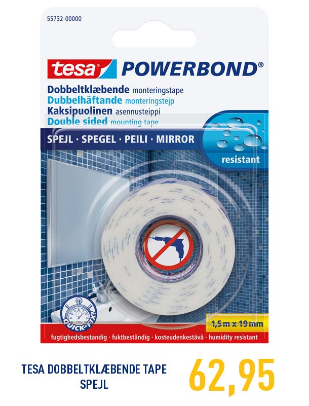 KØB TESA POWERBOND SPEJL TAPE HER