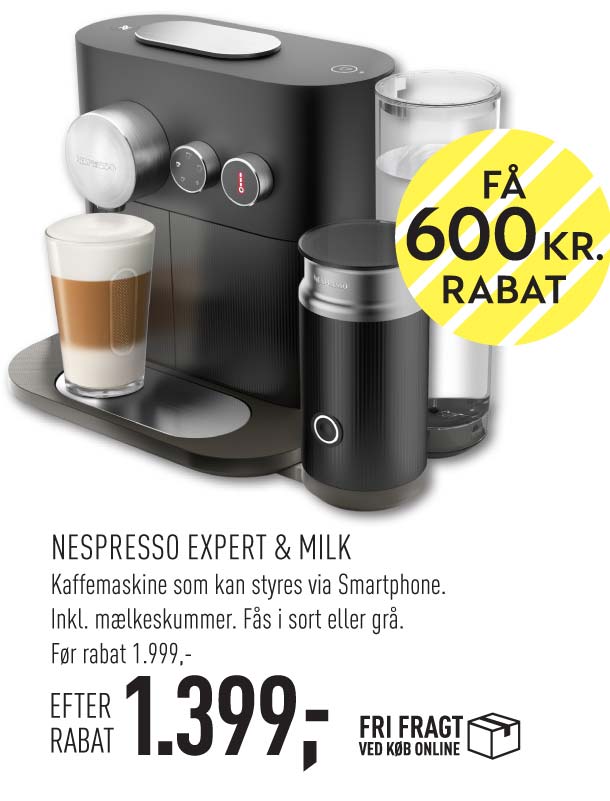 KØB NESPRESSO EXPERT & MILK ONLINE HER