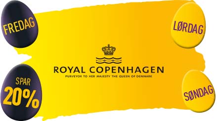 Se alle Royal Copenhagen tilbuddene her