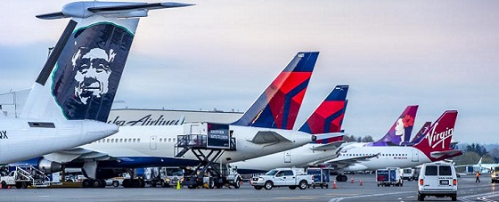 Improving gate performance in airport wide project at Seattle-Tacoma. (Photo Credit: Port of Seattle/Don Wilson)